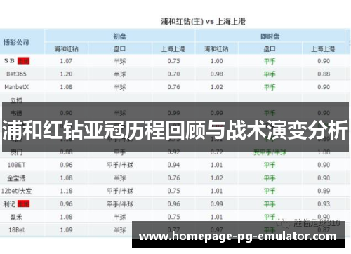 浦和红钻亚冠历程回顾与战术演变分析